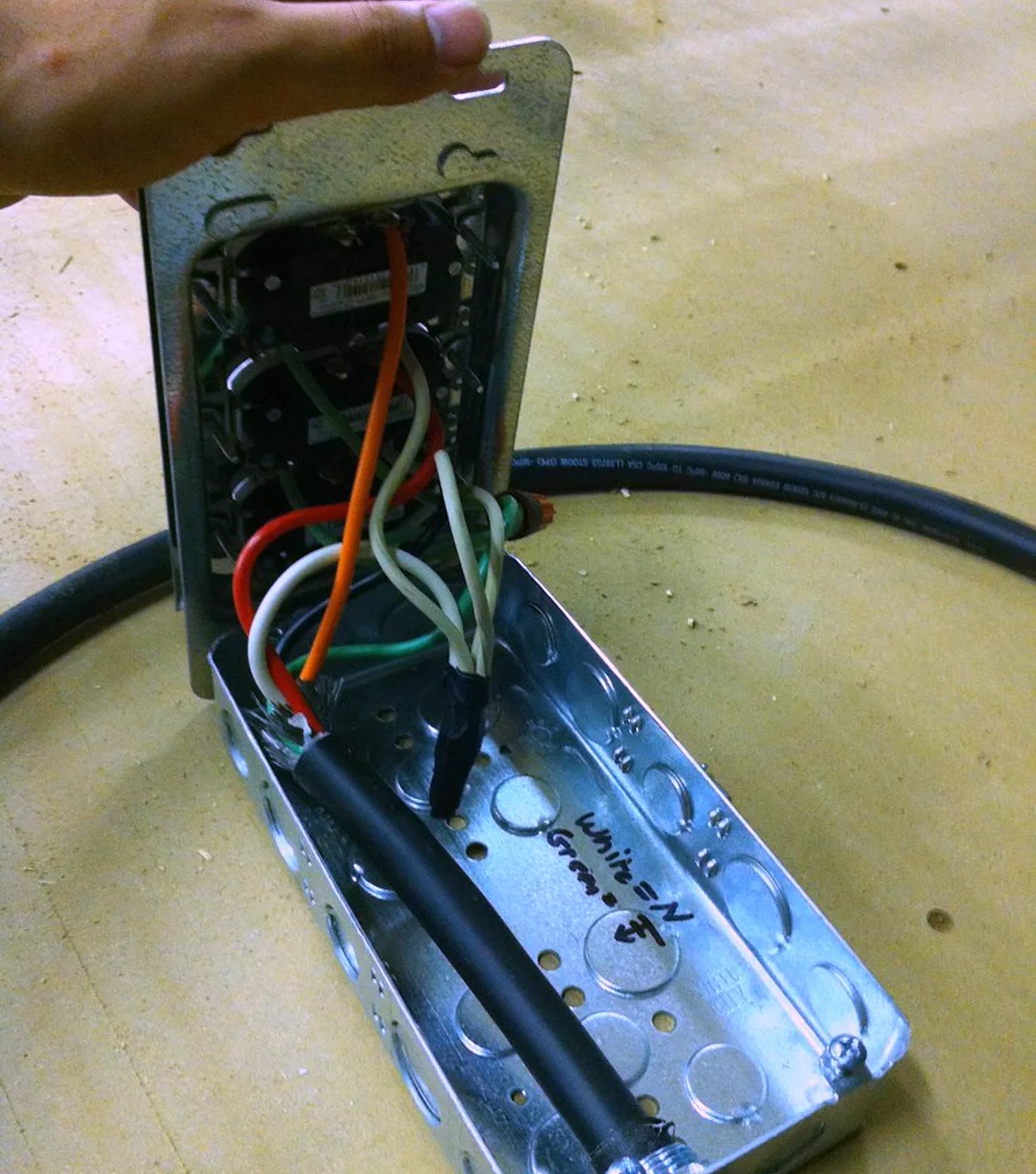 Electrician sample booking page