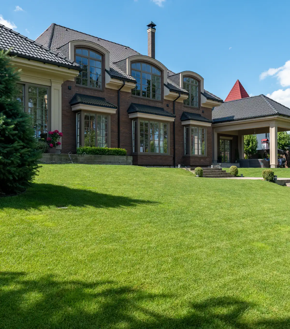 Lawn care sample booking page