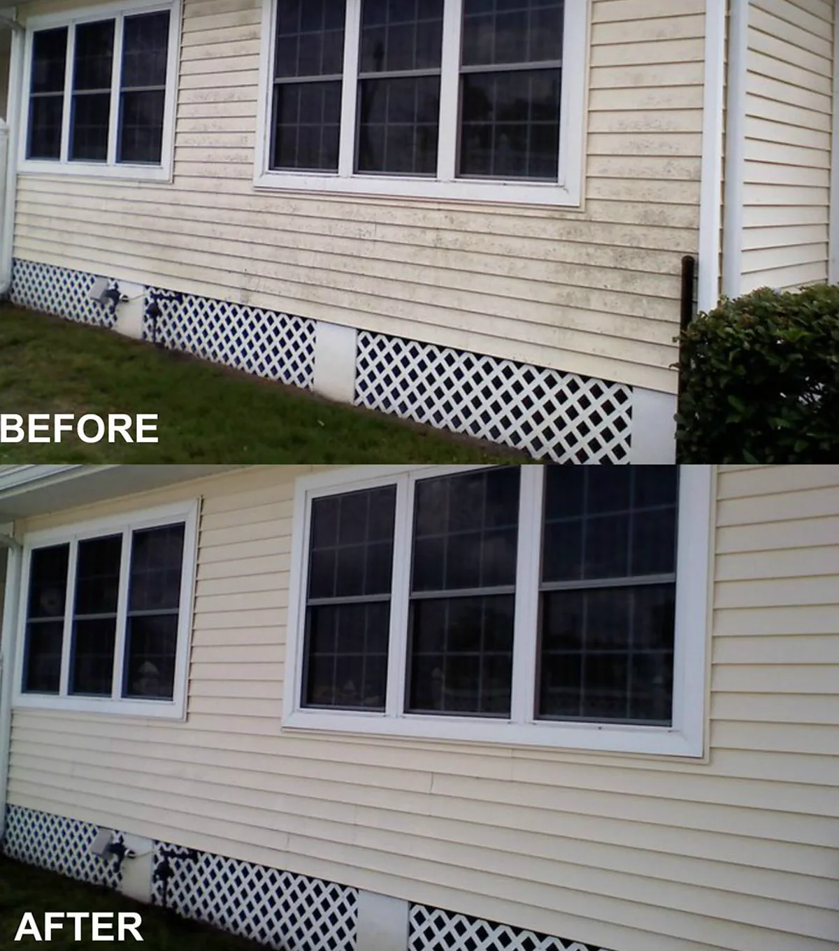 Power washing sample booking page