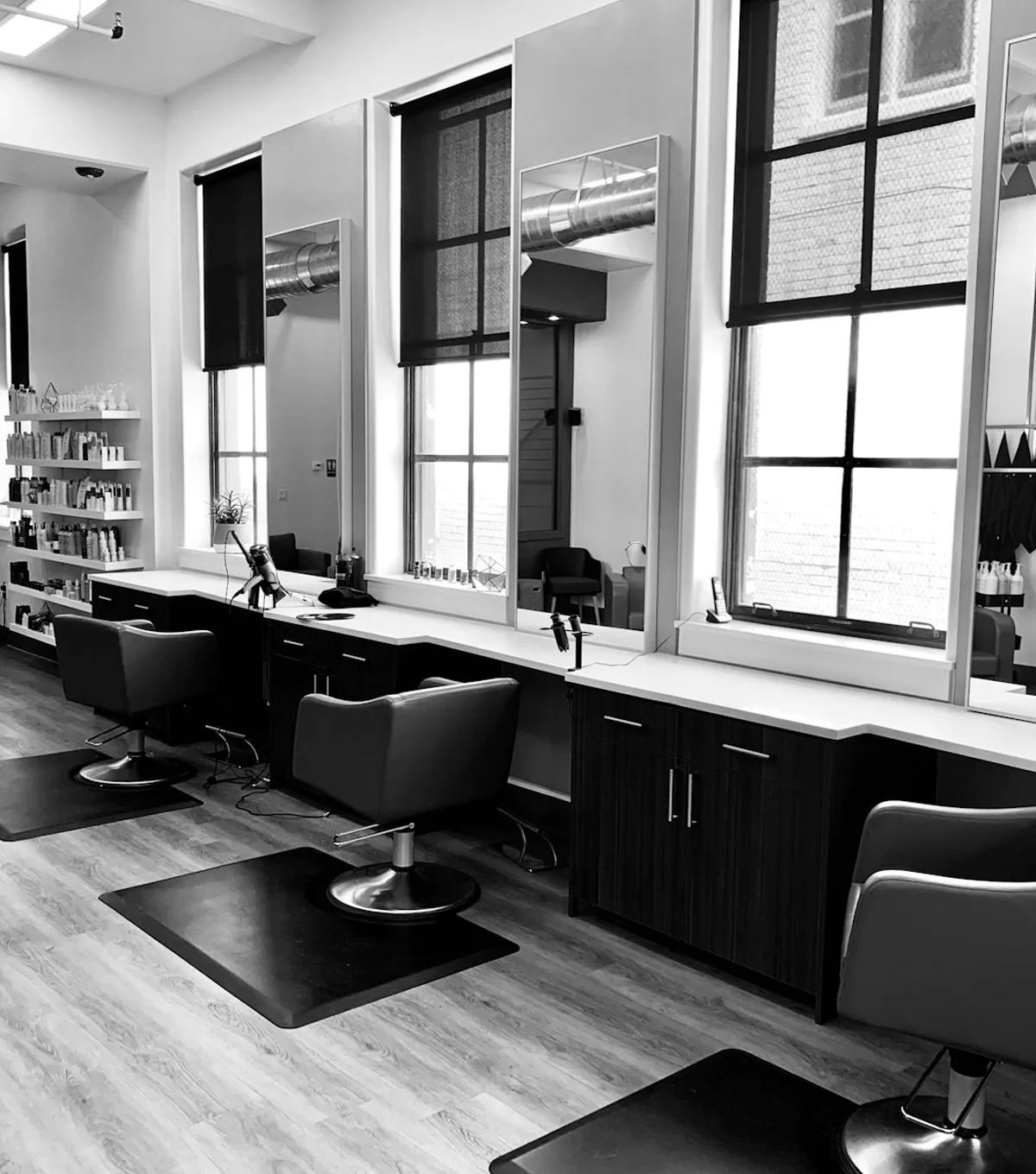 Hair salon sample booking page